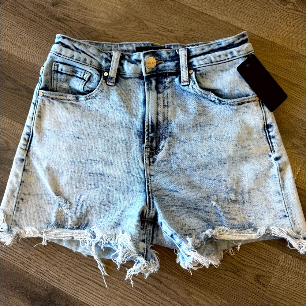 Willow Boutique Acid Wash Denim Shorts